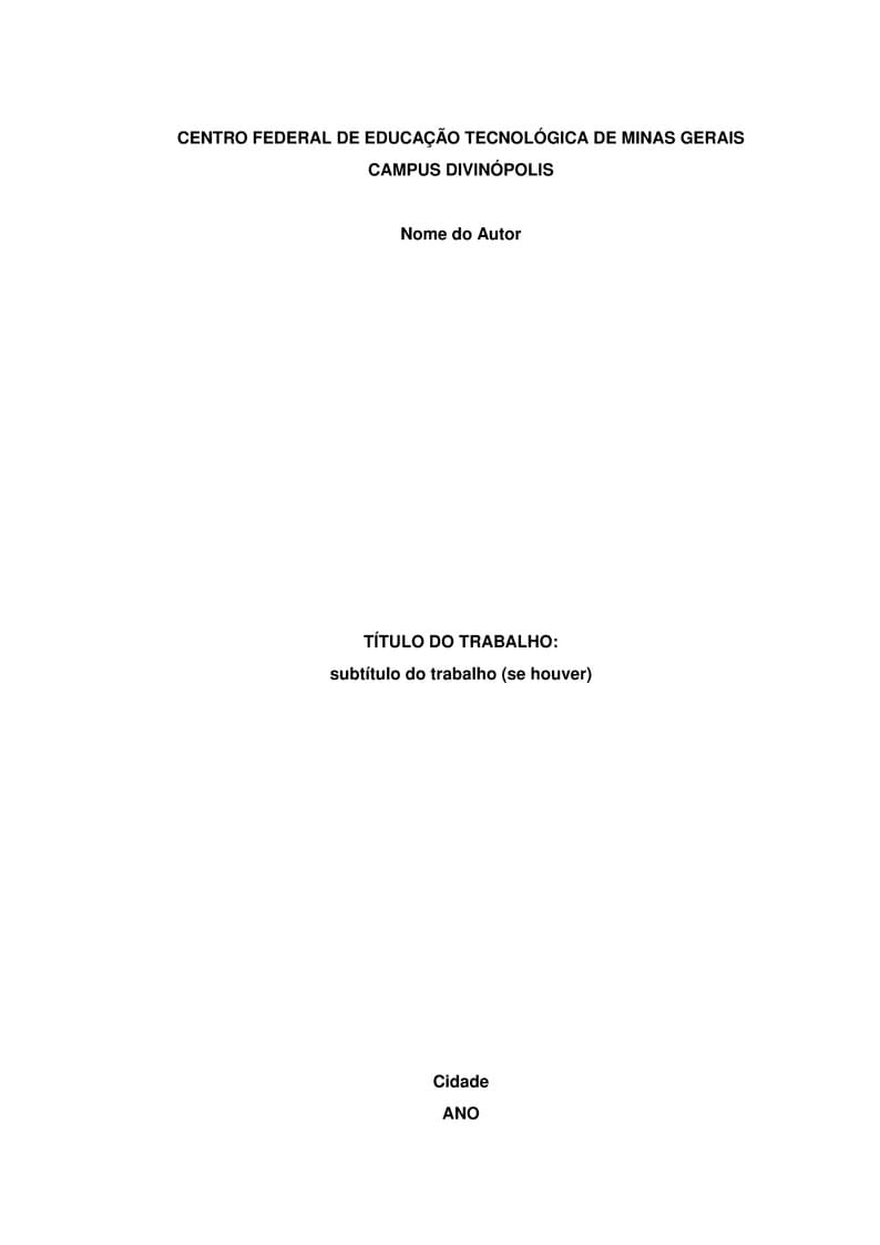 Monografia CEFET-MG