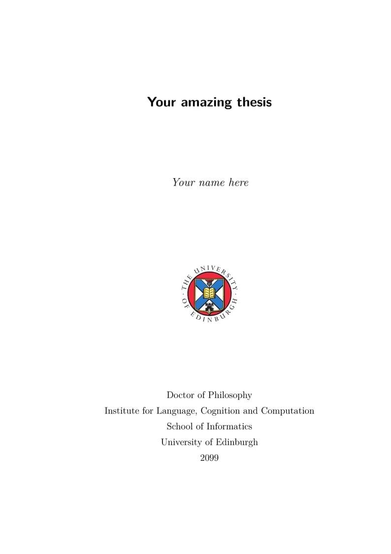 CDT in NLP thesis