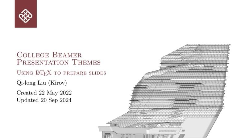 The Hong Kong Polytechnic University (PolyU) Beamer Presentation Theme