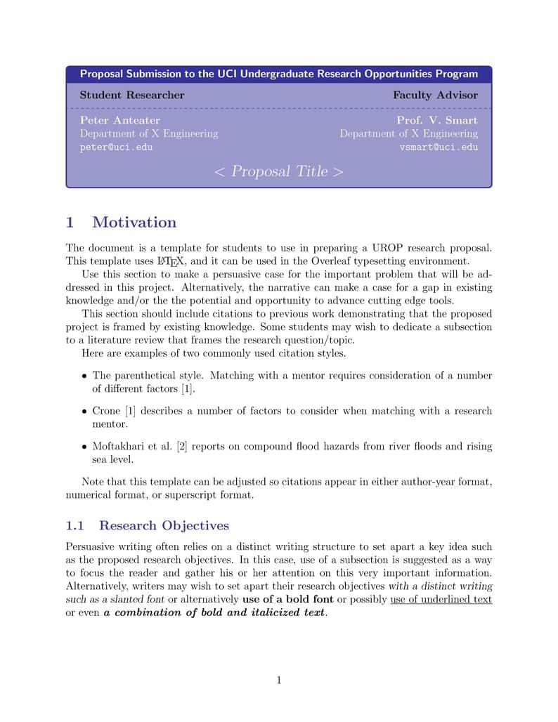 UROP Proposal