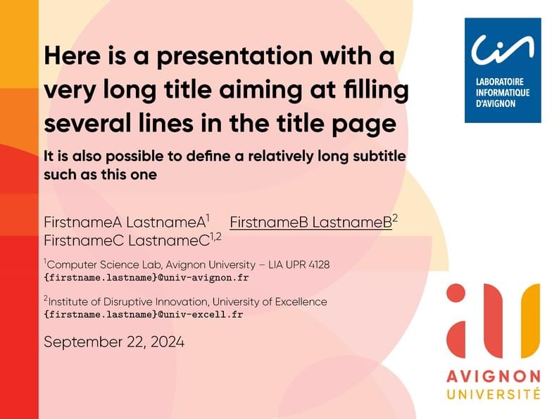 Presentation Template - AU Theme