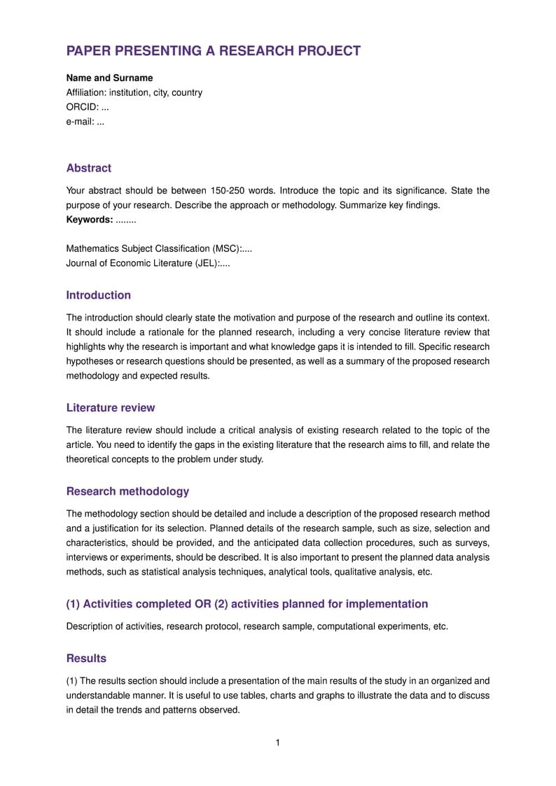 DMMS Special Issue on BPM | Research & Case Study Template