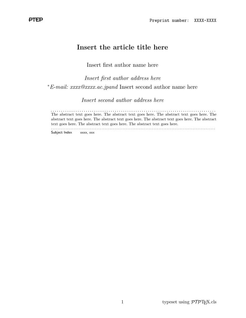 Progress of Theoretical and Experimental Physics