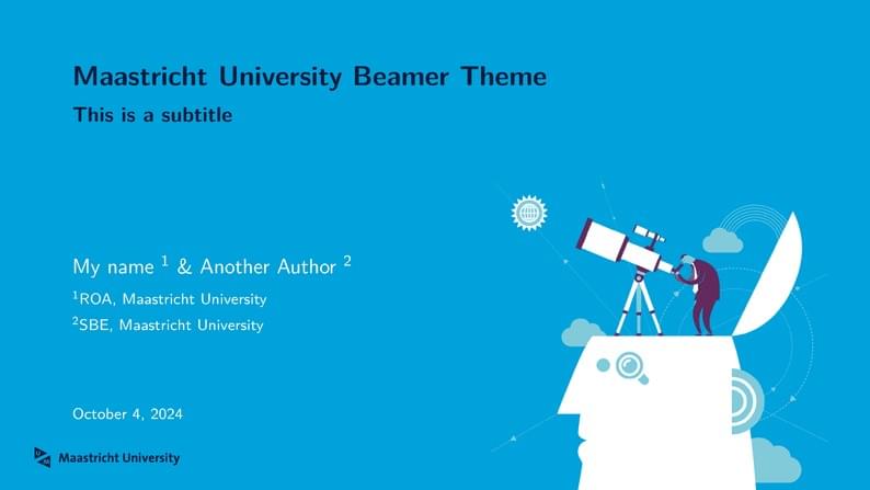 Maastricht University Beamer Theme - Wide 16:9