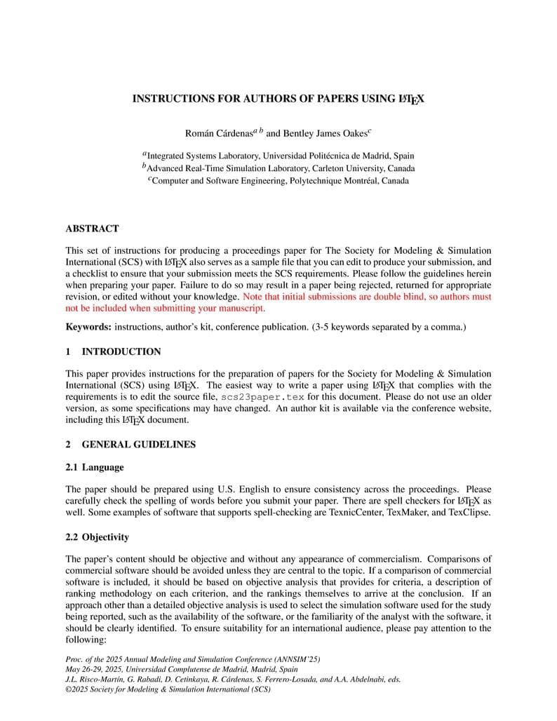 ANNSIM'25 template