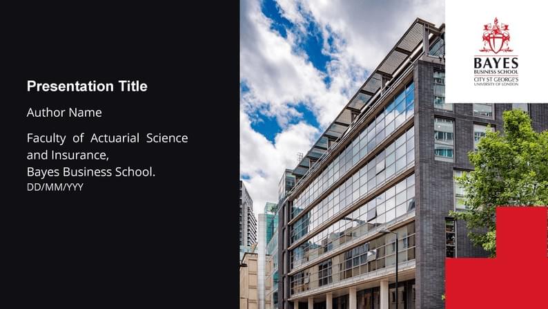 Unofficial Bayes Business School Beamer Presentation Template