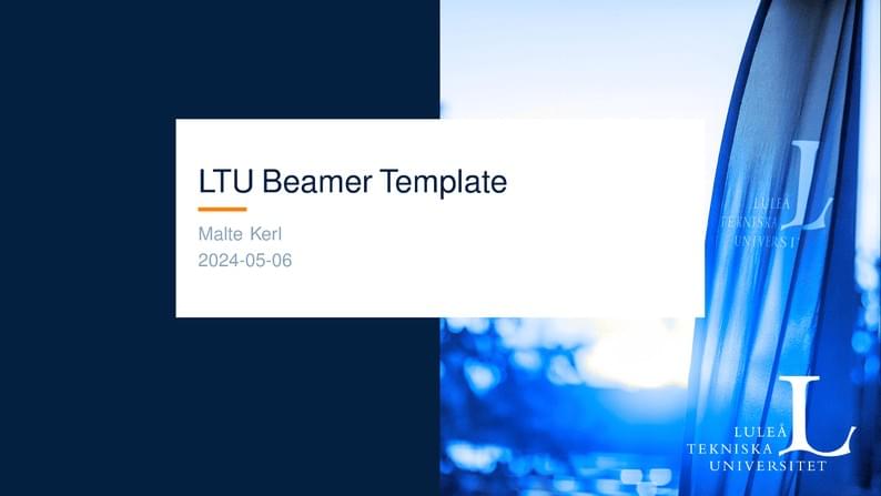 LTU Beamer Template