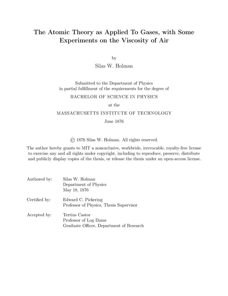 MIT Thesis Template