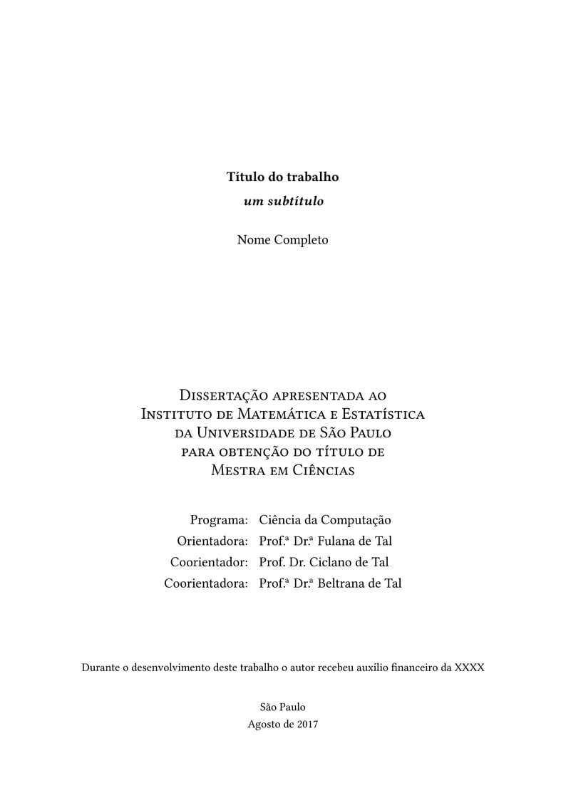 IME-USP thesis template