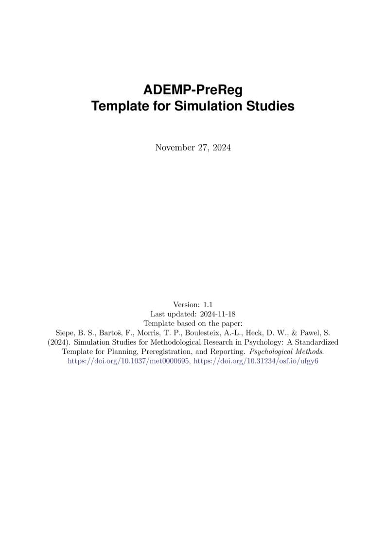 ADEMP-PreReg Simulation Study Template