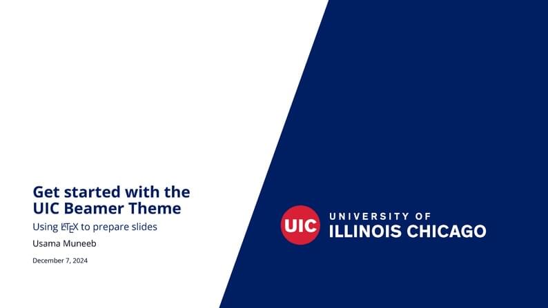 UIC Presentation Template