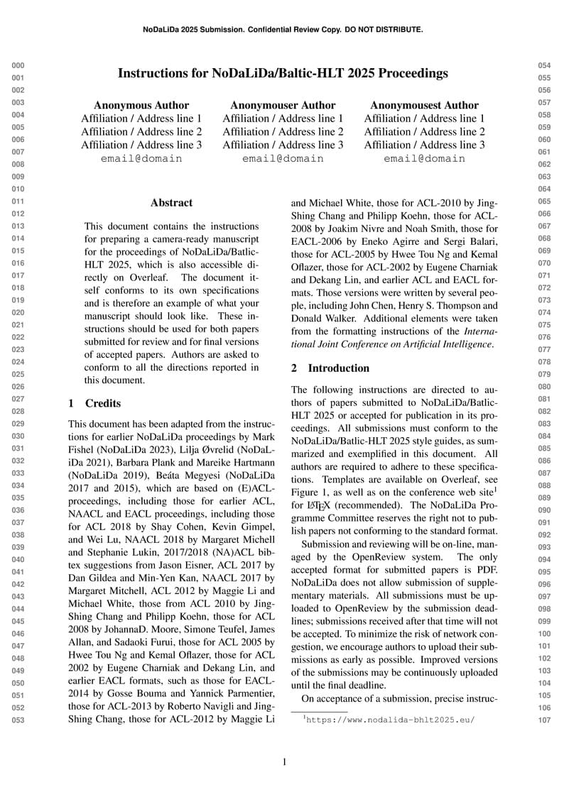 Instructions for NoDaLiDa-Baltic-HLT 2025 submissions
