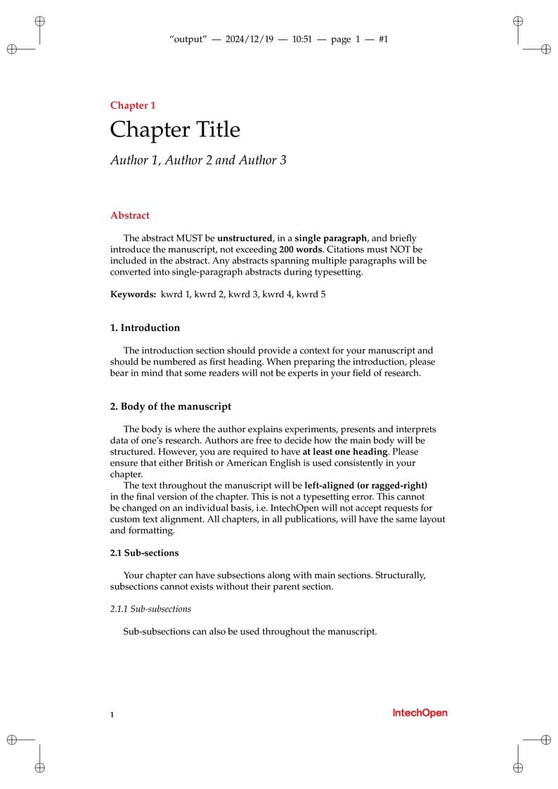 IntechOpen-Templates