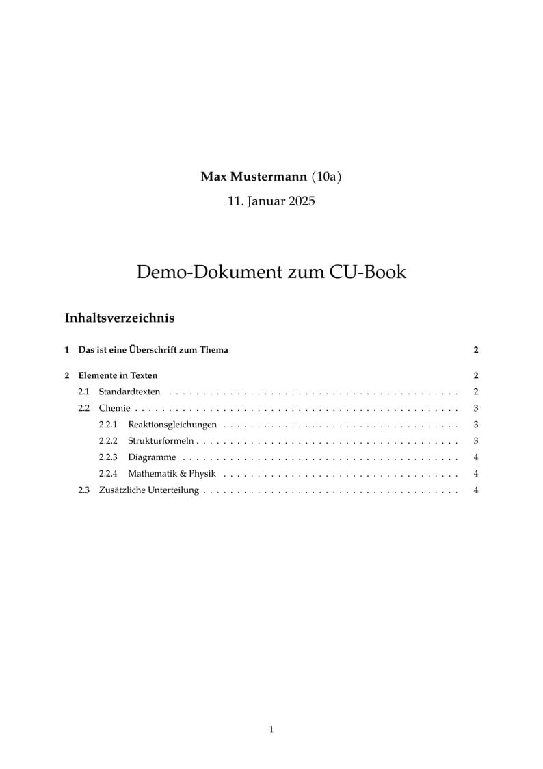 Standard-Dokument Für die MINT-Fächer