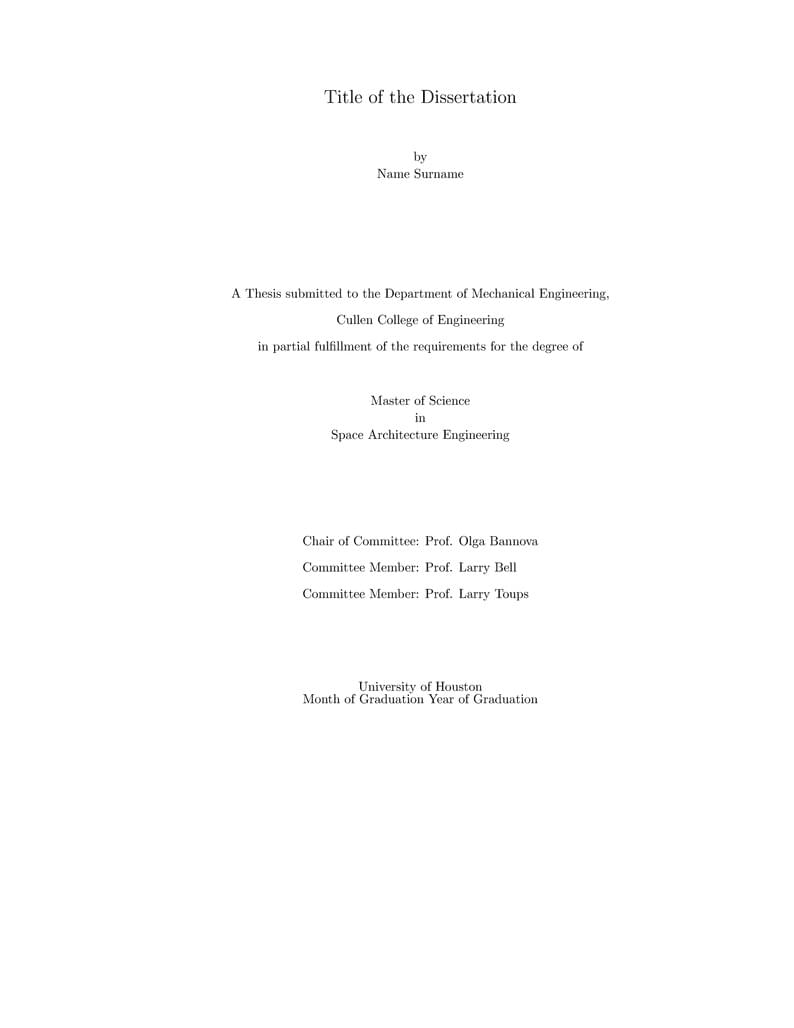 SICSA - UH Master's Thesis Dissertation Template - v1.1