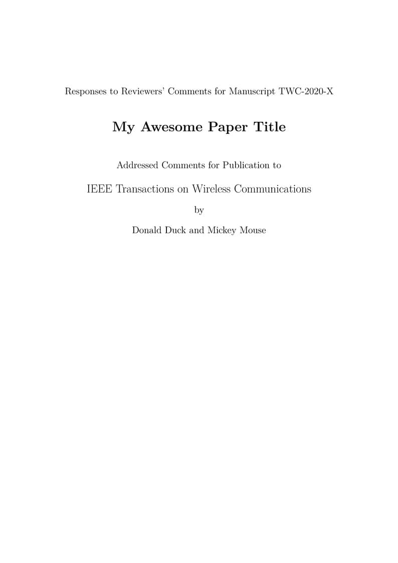 Review Response Template