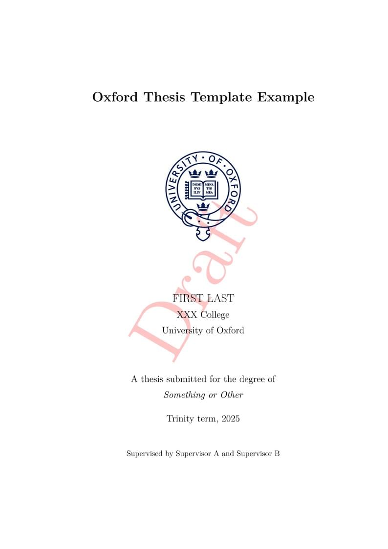 OxfordTeXThesis