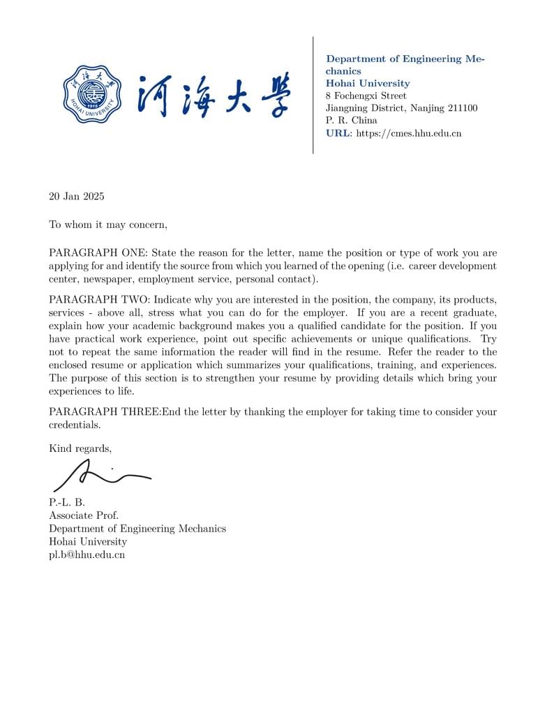 Hohai_Letter_Template