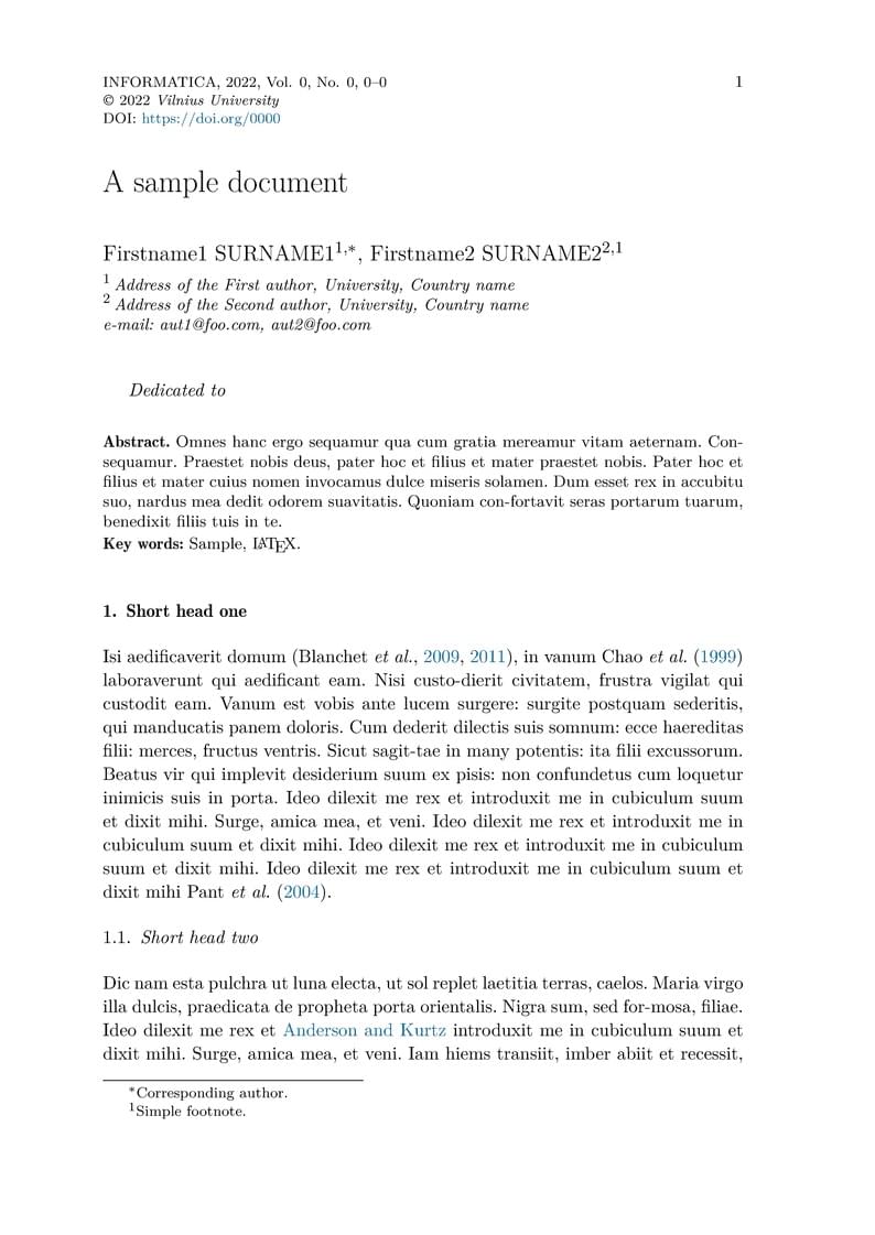Template for Informatica