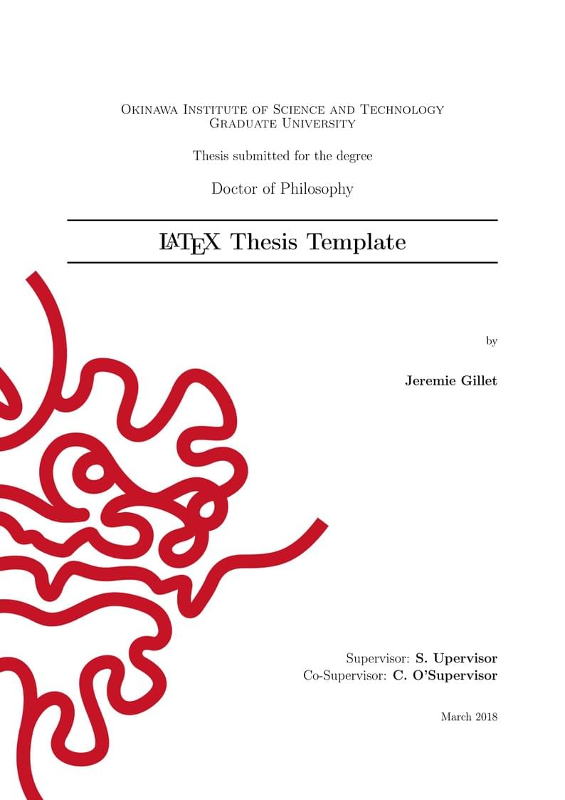 OIST LaTeX Template: PhD Thesis 2024