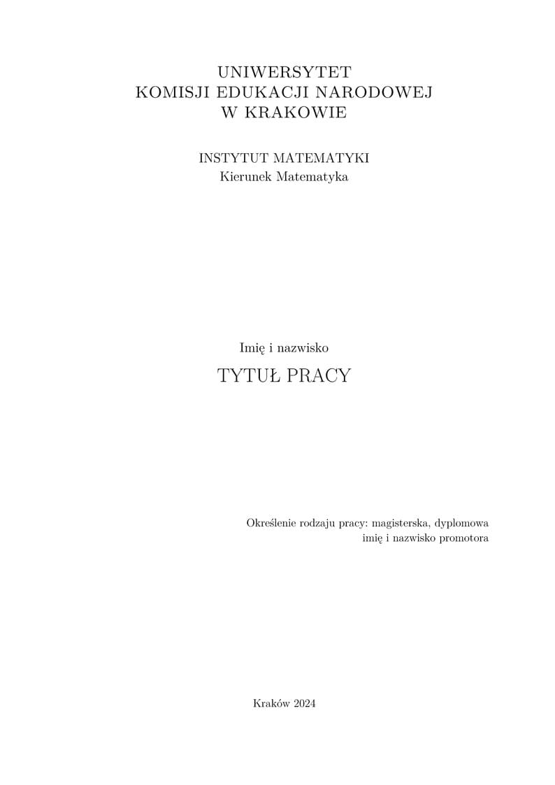 Praca Dyplomowa IMUKEN
