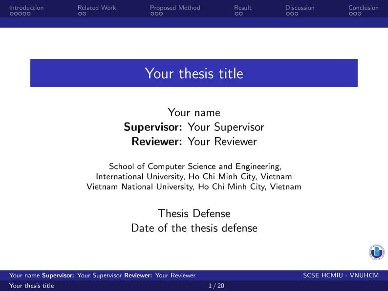 International University (HCMIU - VNU) Slide Template