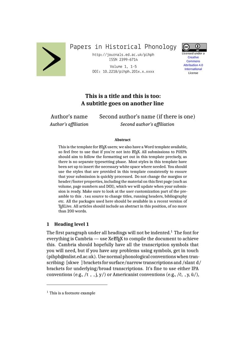 Papers in Historical Phonology
