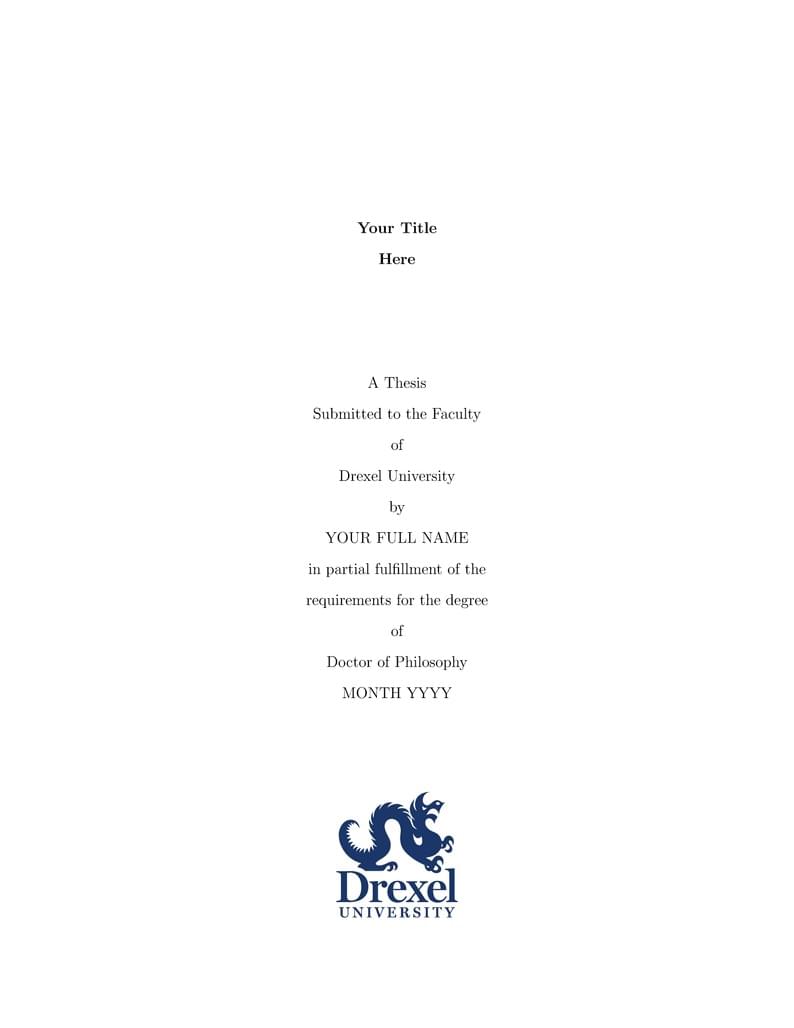 Drexel CBE Dissertation Template (2025)