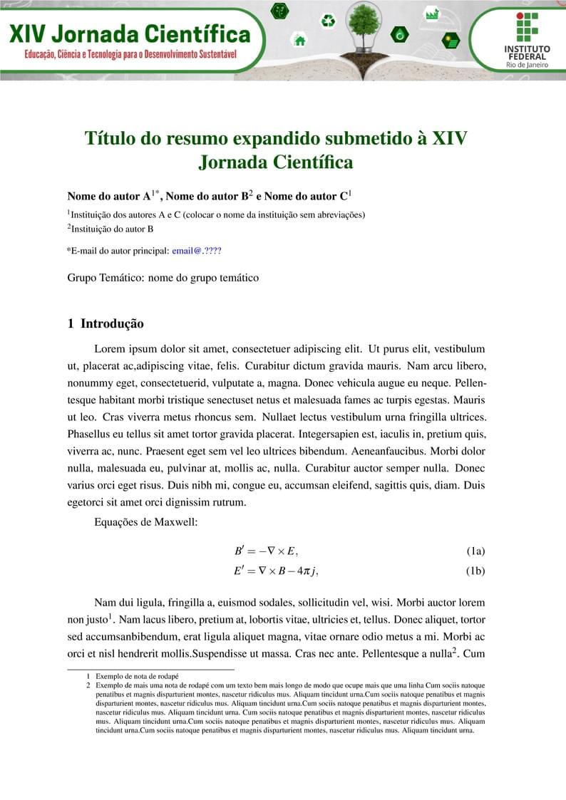 Resumo expandido JC - Campus Volta Redonda