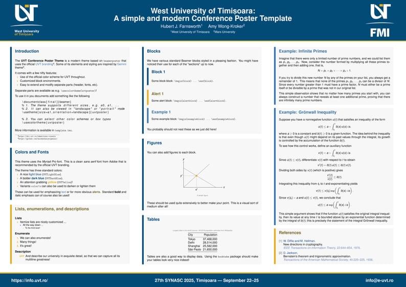 UVT Poster
