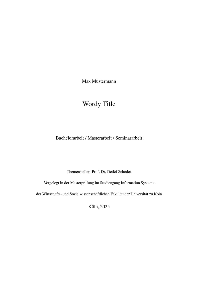 WIM Thesis & Seminar Official Template