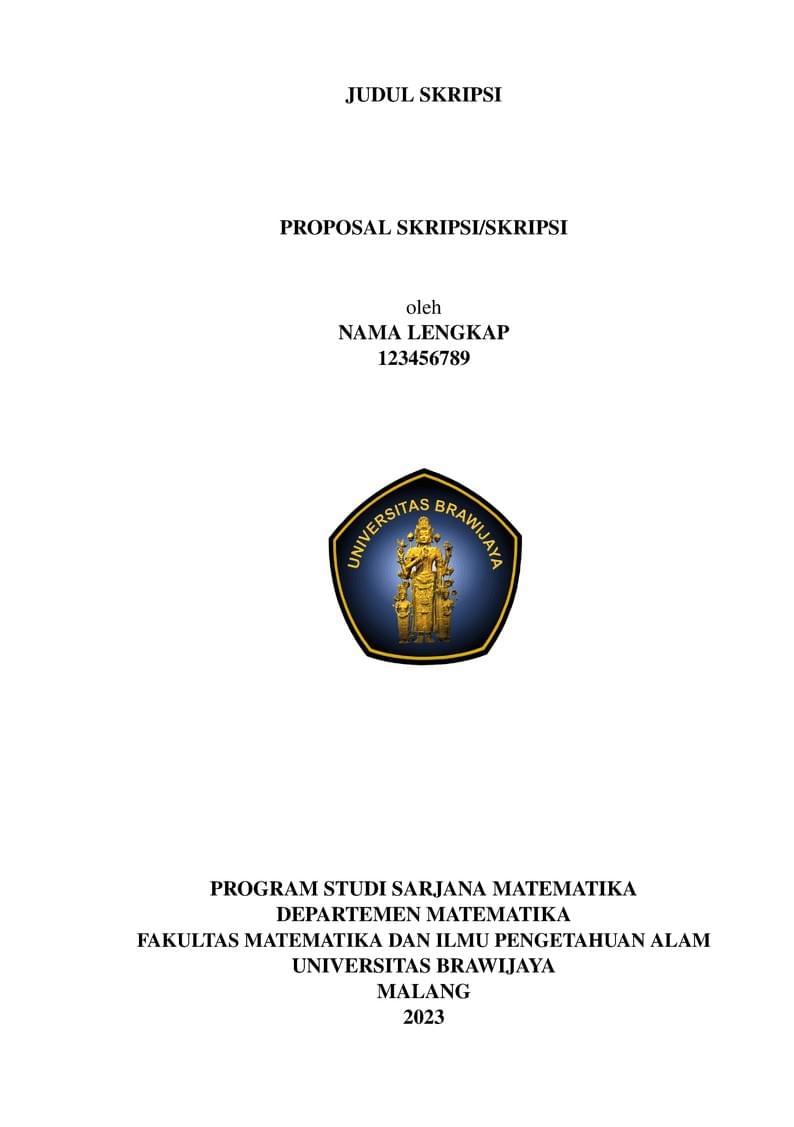 Template Skripsi Mat UB V.1