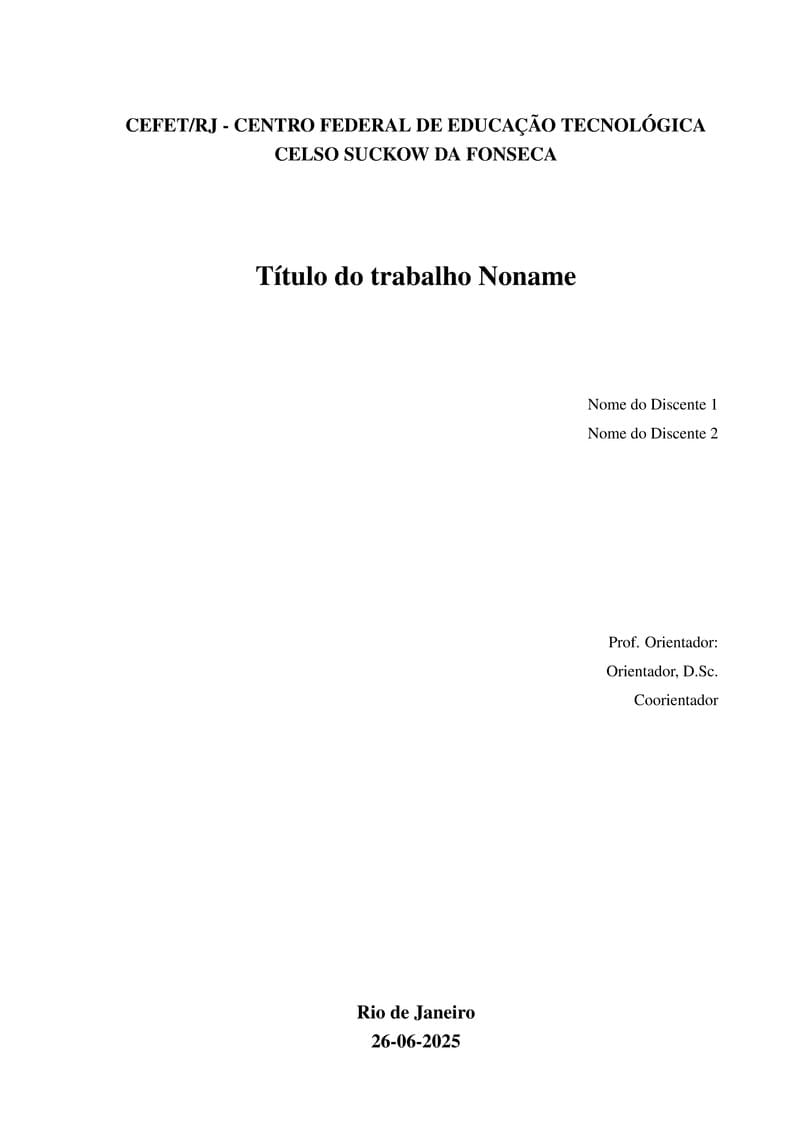 CEFET-RJ - TCC