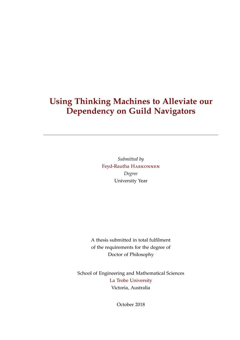 Unofficial La Trobe University Template