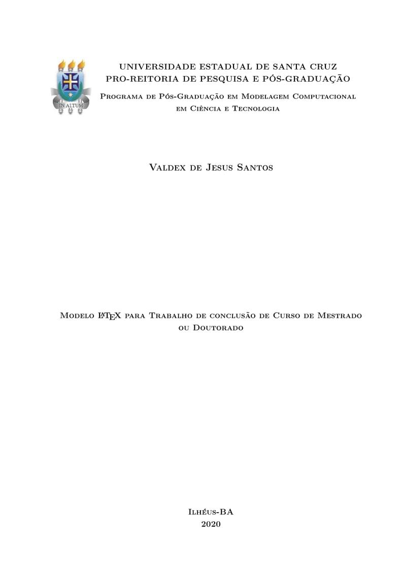 UESC-Template de dissertação-tese