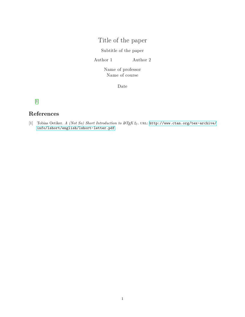 Carleton essay template