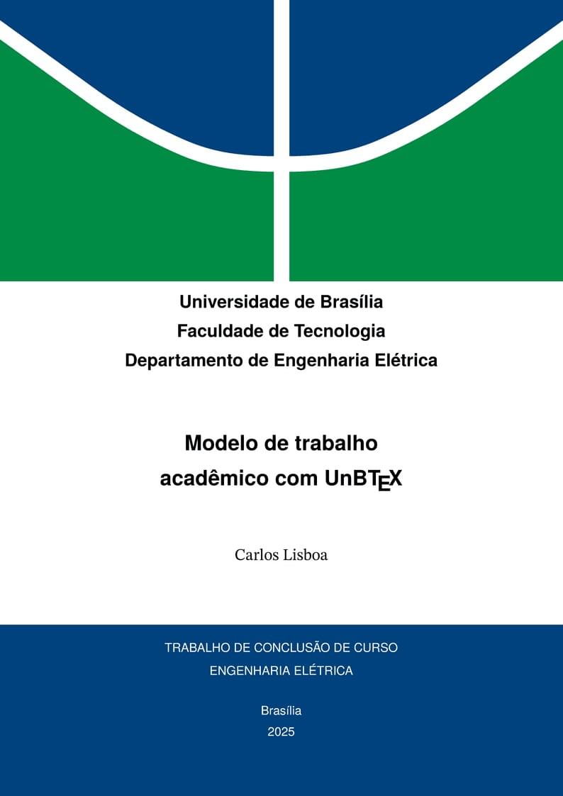 UnBTeX: A class for bachelor, master, and doctoral thesis at the University of Brasilia (UnB)