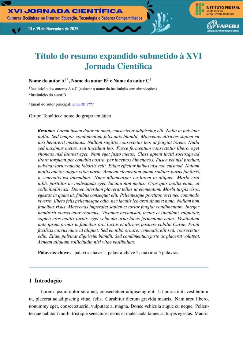 Resumo expandido JC - Campus Volta Redonda