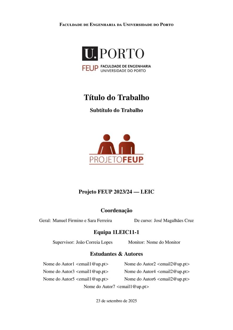 Projeto FE/UP