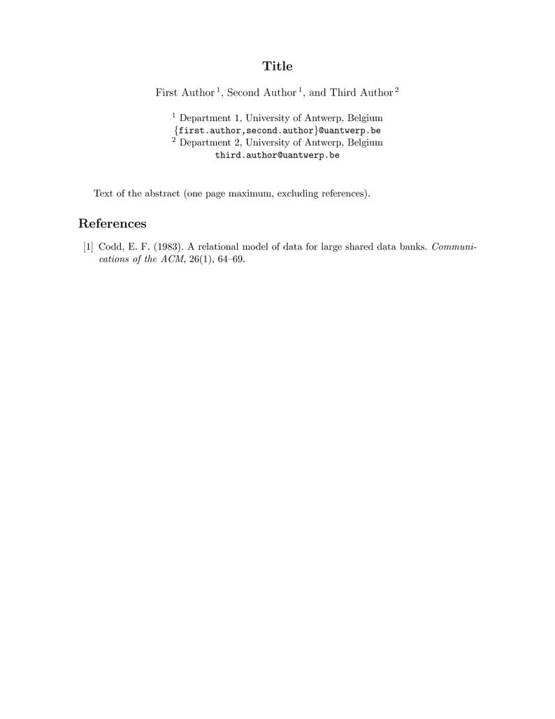 DBDBD 2025 - Official Template for Abstract Submission
