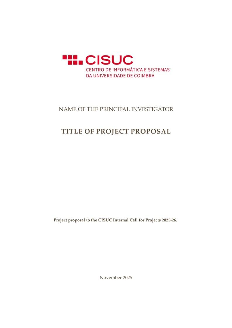 CISUC Projects Call