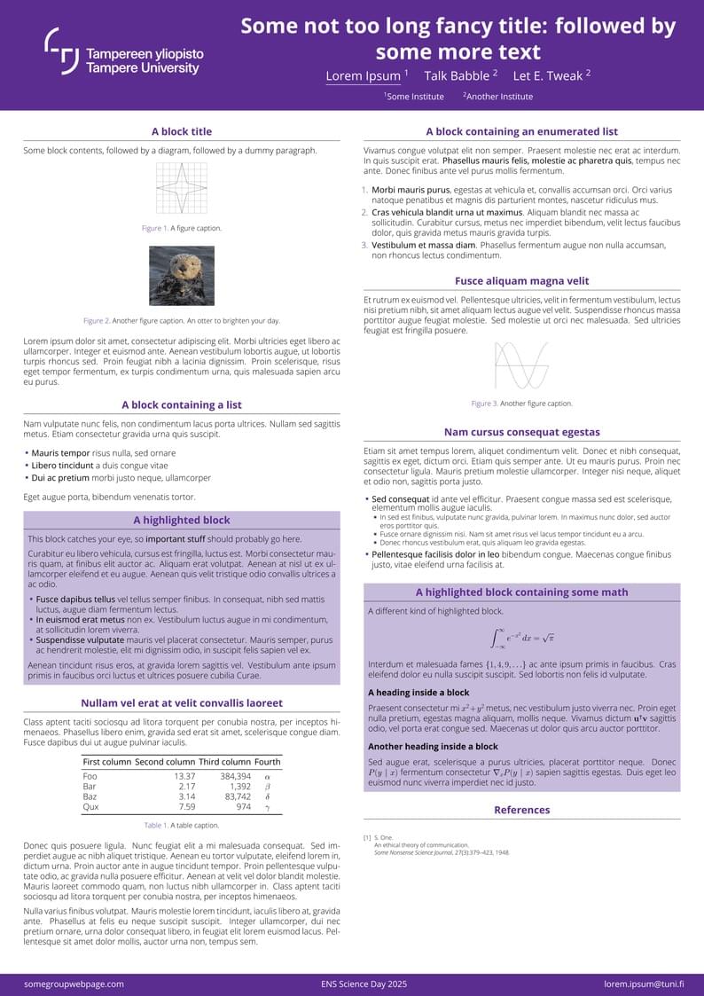 TUNI Poster Template