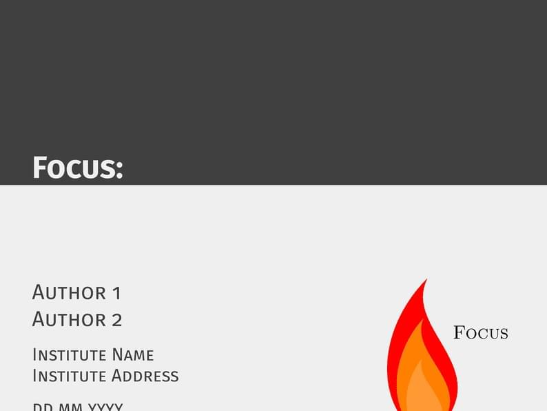 Focus: A Minimalist Beamer Theme