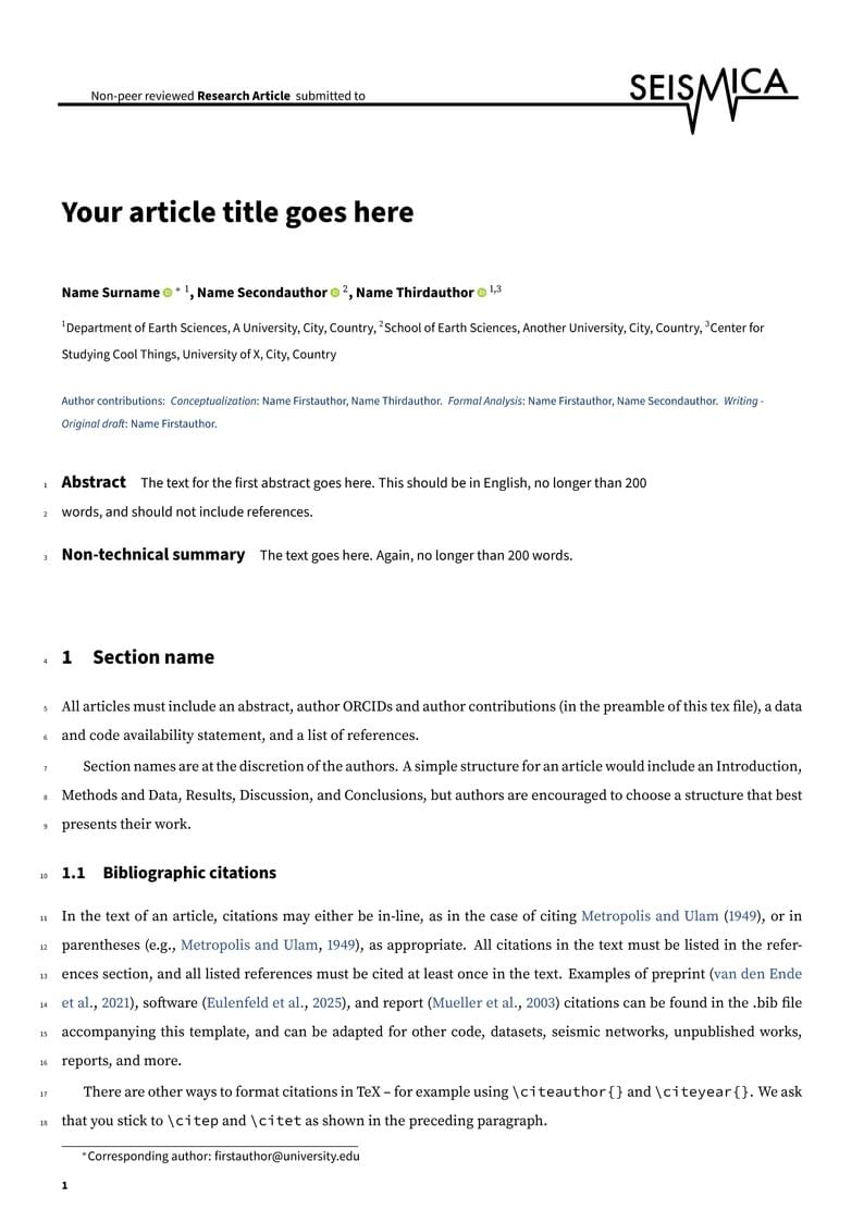 Seismica