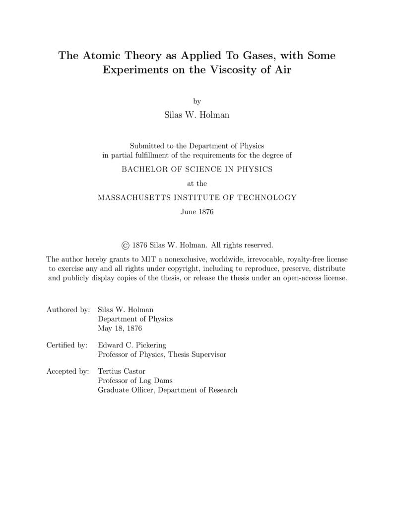MIT Thesis Template