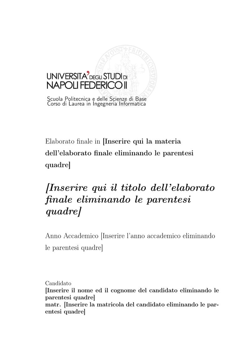 UNINA B.Sc. Final Report