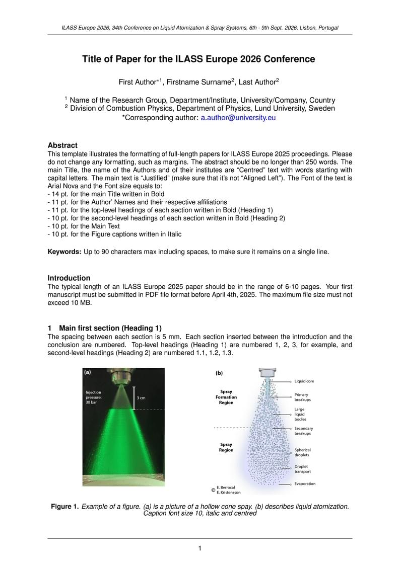 ILASS Europe 2026 Conference Paper Template