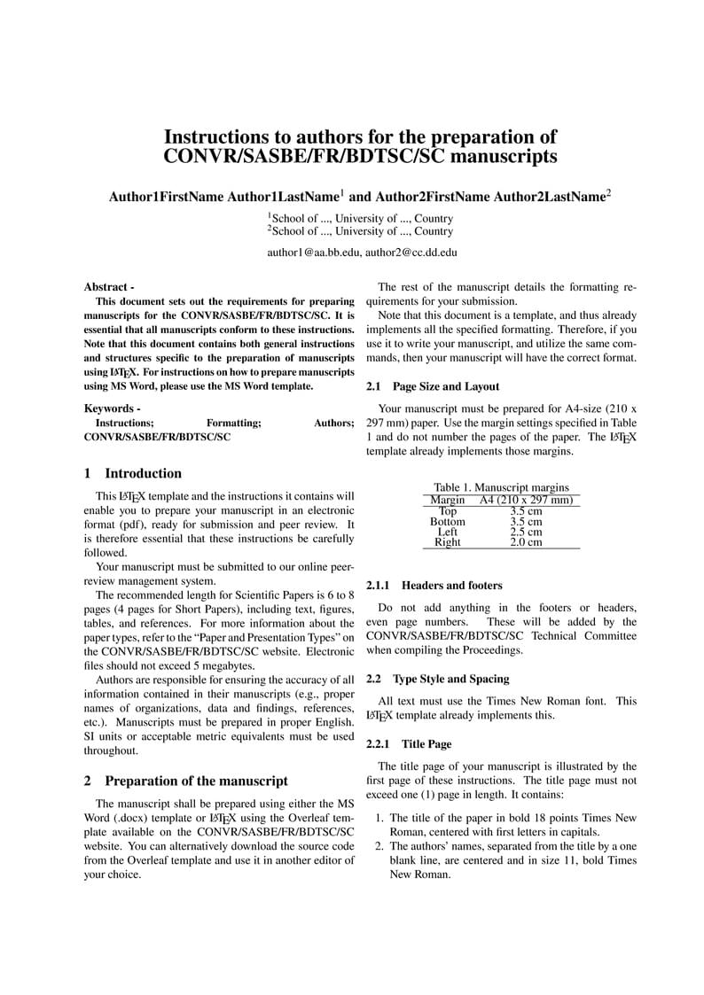 CONVR_SASBE_FR_BDTSC_SC LaTeX Paper Template