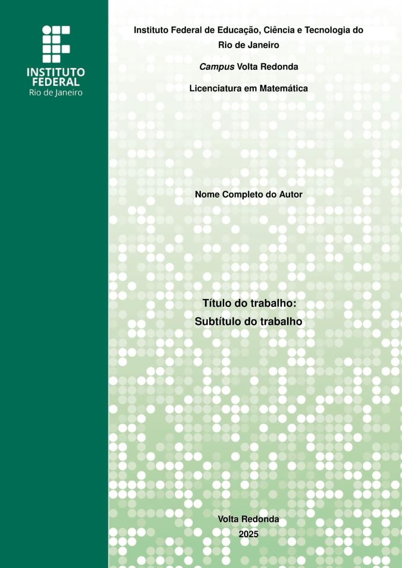 Trabalhos Acadêmicos - IFRJ