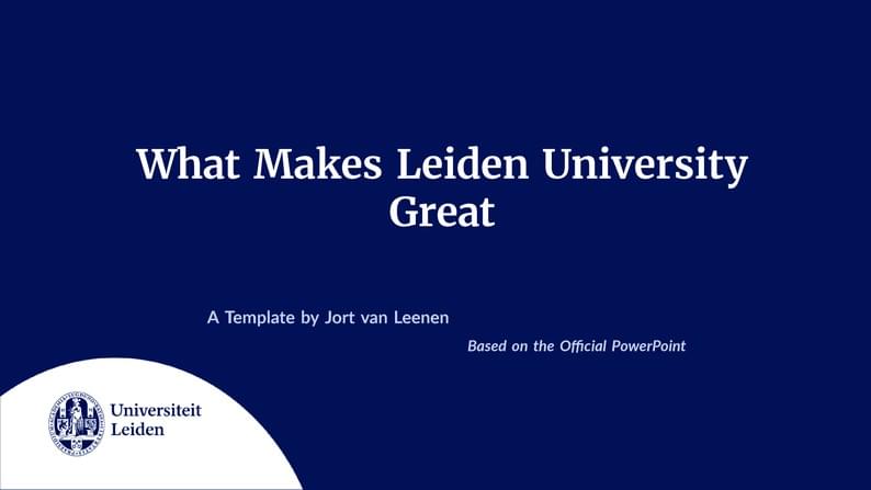 Leiden University Beamer Theme